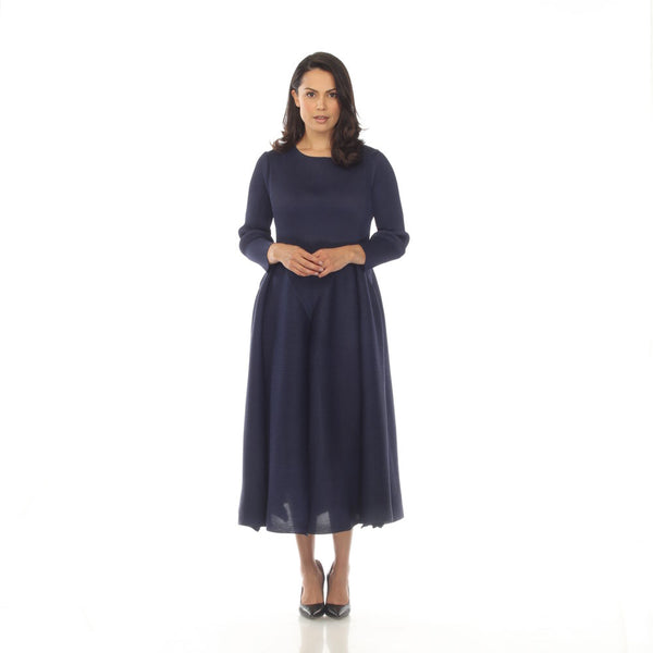 Long Sleeve Bubble Skirt Dress - DR1391